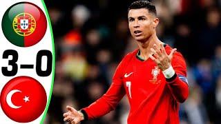 Portugal vs Turkey 3-0 - All Goals and Highlights - 2024  RONALDO