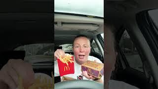 McDonald’s Grimace Birthday Meal!  #mcdonalds #fastfood #mcnuggets #grimace #foodreview #shorts