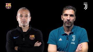 Buffon & Iniesta double interview | Juventus vs Barcelona