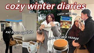 xxl haus update, cheesecake rezept, leseupdate , cozy wochenvlog ️winter diaries