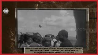 Marais Jomo Kenyatta, Kenneth Kaunda na Julius Nyerere wazindua meli ya MV Mulungishi jijini Mombasa