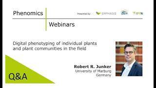 Q&A: Prof. Robert R. Junker - Digital phenotyping of individual plants & communities in the field