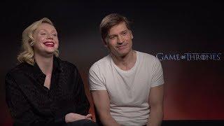 HILARIOUS! Nikolaj Coster-Waldau & Gwendoline Christie on 'Game of Thrones'