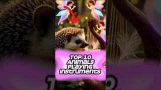 Top 10 Animals Playing the Instruments #aianimation #youtubeshorts