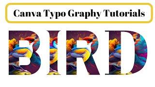 Canva TypoGraphy Tutorial | Canva Tutorials