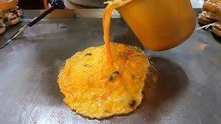 현란한 스킬! 햄버거 달인의 옛날 햄버거와 토스트 / amazing skill! hamburger and toast master - korean street food