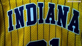 Mitchell and Ness Indiana Pacers #31 Reggie Miller Yellow Jersey at NBASHOE