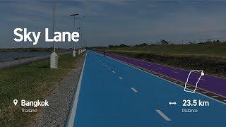 Cycling Route Preview: Sky Lane Bangkok