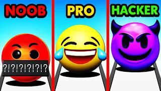 NOOB vs PRO vs HACKER EMOJI