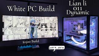 My First PC Build | White Build | Lian Li O11 Dynamic | 4060ti | RGB Overload
