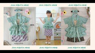 Baju Kebaya Anak | Kebaya Modern Warna Hijau Mint