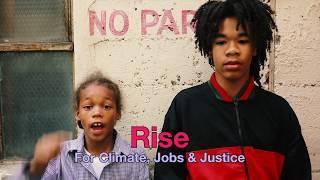 Ziaire and Amir Rise for Climate, Jobs & Justice