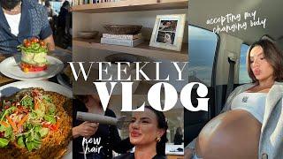 WEEKLY VLOG: New hair, cooking for friends, about to give birth!