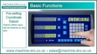 Beginners Guide to Using Basic DRO Functions including Zero an Axis, MM/Inch Conversion Enter Offset