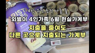 | 4인가족 가계부 | 외벌이 4인가족가계부, 4인가계부,초등사교육,사교육줄이기,4인변동지출비,4인고정지출비,4인생활비지출,아이둘4인가족,전업주부가계부,가계부브이로그,외벌이가계부