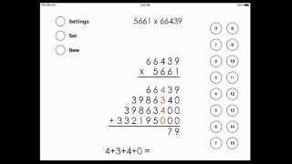 Long multiplication with four and five digit numbers