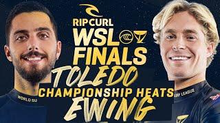 Filipe Toledo vs Ethan Ewing | Rip Curl WSL Finals 2023 - Championship Heats Replay