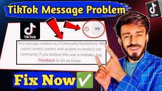 TikTok message not sending and receiving problem || TikTok message Sending Problem Solved