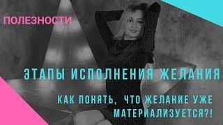 Этапы исполнения желания! / КАК ПОНЯТЬ, ЧТО ЖЕЛАНИЕ СКОРО ИСПОЛНИТСЯ?!?