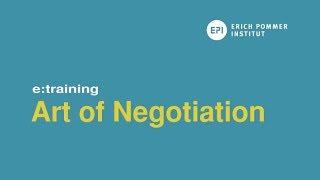 Trailer eTraining | The Art of Negotiation