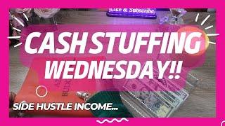 Cash Stuffing Side Hustle Income $240| Low Income Savings| Debt Free Journey