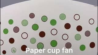 Single PE Disposable Cup Stock Paper PE Coated Paper Cup Fan