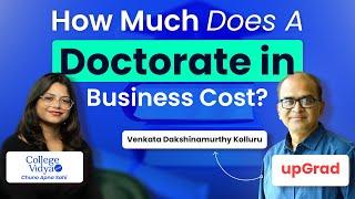 What is an Average Fee Structure of a DBA Program? ft. Venkata Dakshinamurthy Kolluru