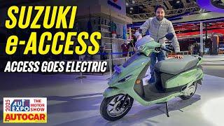 Suzuki e-Access - Electric scooter to rival Bajaj Chetak & TVS iQube |Auto Expo 2025| Autocar India