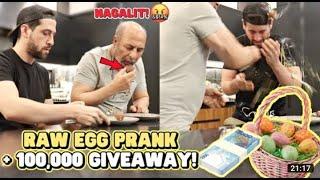 CHOCOLATE Covered RAW EGG PRANK + 100,000 GIVEAWAY! 