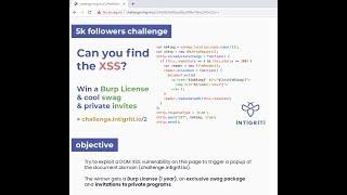 INTIGRITI XSS CTF WRITEUP #1