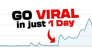 How to Go Viral on YouTube -in Just 1 Day (GUARANTEED)