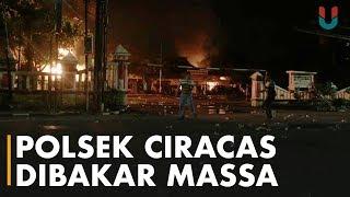 Polsek Ciracas Dibakar Sekelompok Massa