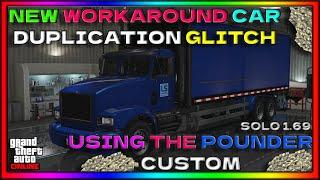 NEW SOLO CAR DUPLICATION MONEY GLITCH!! GTA ONLINE AFTER PATCH 1.69 WORKING! USING THE POUNDER CUTOM