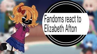 Fandoms react to Elizabeth Afton//WIP//2X SPEED//FNAF//Chanstarz