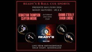 Ready's 8 Ball Cue Sports May/June M$M Weekend - Saturday 1st June 2024 - 10am