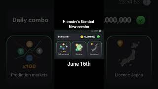 Hamster Kombat new combo June 16th || #hamsterkombat #crypto #free #bitcoin #airdrop #btc