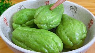 This is the way to eat chayote for health. No frying or stewing, the taste is crisp and served with