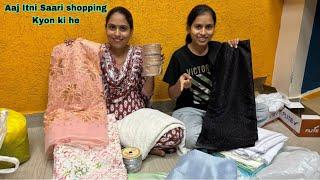Aaj Itni Saari shopping Kyo ki Hai/Ham Dono bhai behnan gaye Nadi baha se laye panni#vlog