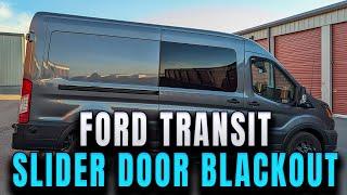 Ford Transit Slider Door Track BLACKOUT! Full Removal & Reinstall Guide