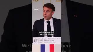 Macron: African leaders 'forgot to thank France' - BBC Africa