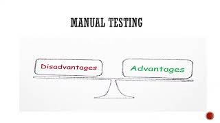 #Advantages #Disadvantages  Advantages and disadvantages of Manual Testing ? |Software Testing |QA