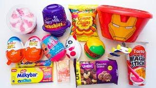 Toy Candies, kinder joy, lickables, Ice cream and other chocolates