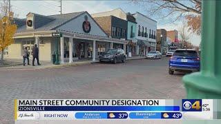 Zionsville receives Main Street designation