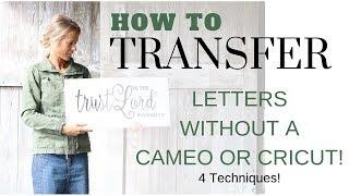 How to Transfer Letters onto Wood ~ DIY Letter Transfer ~ Sign Tutorial