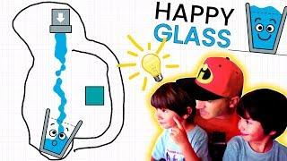 HAPPY GLASS  EL JUEGO DE LLENAR EL VASO DE AGUA juegos android y aplicaciones para niños