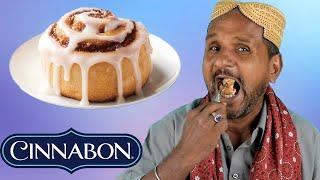 tribal people try cinnamon rolls for the first time, their reaction is priceless!