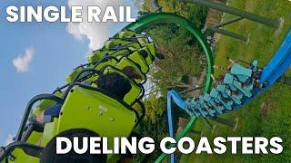 YoY Back Row POV (Both Sides) New for 2025 RMC Raptor Coasters at Walibi Holland