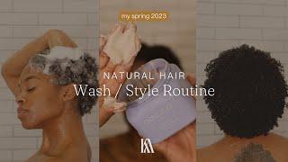 My Simple Natural Hair Wash & Style Routine → [Cleanse, Deep Condition & Define Curls] | Kaice Alea