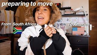 Preparing to move to America from South Africa *in 2022*