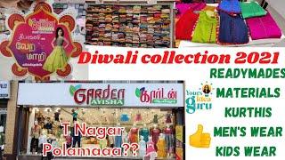 Chennai Diwali latest collections 2021|| Trendy dresses ||Garden Ayisha shop at T Nagar| family shop